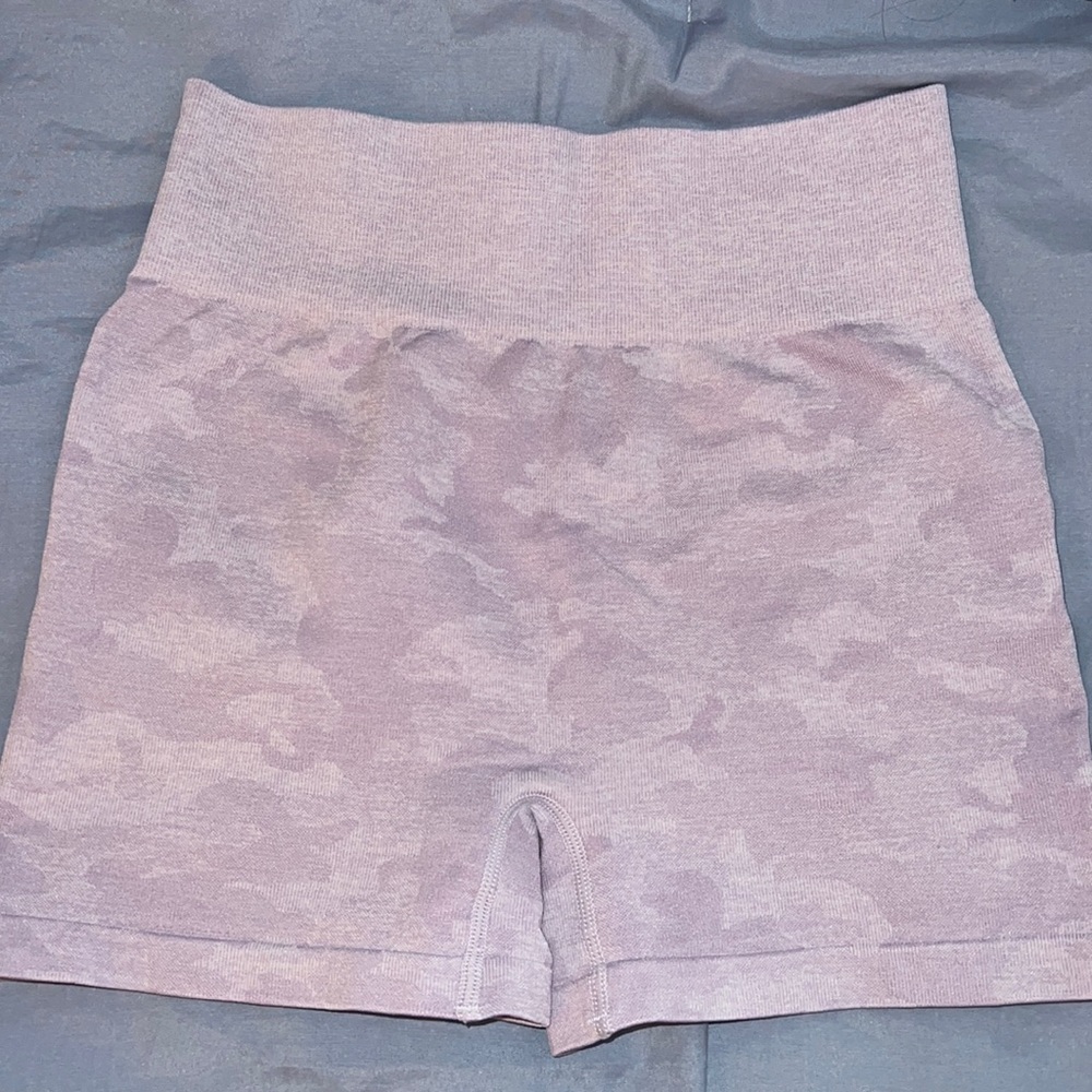 Purple Camo workout shorts size small